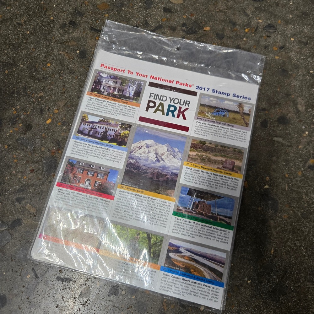 Passport To Your National Parks 2017 Stamp Series Set 10 Stamps Denali JFK NPS